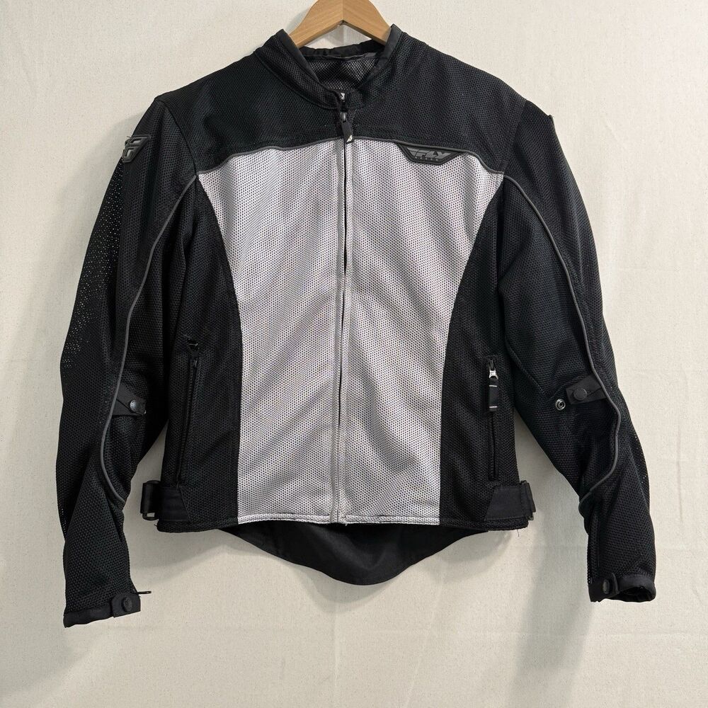 Fly Racing Technical Riding Gear Mesh Motorcycle Jacket Men’s M Black Gray